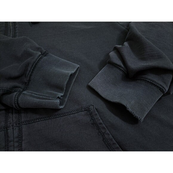 Basic Editions 2XL Men’s Fleece Lined Hoodie Zip Black Workwear Heavyweight - Picture 5 of 11